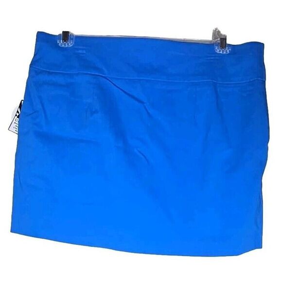 Coral Bay NWT Blue Skort Tennis Golf Pickleball Women's Size Large STRETCH NEW - Picture 2 of 7